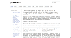 Desktop Screenshot of geonumerics.com